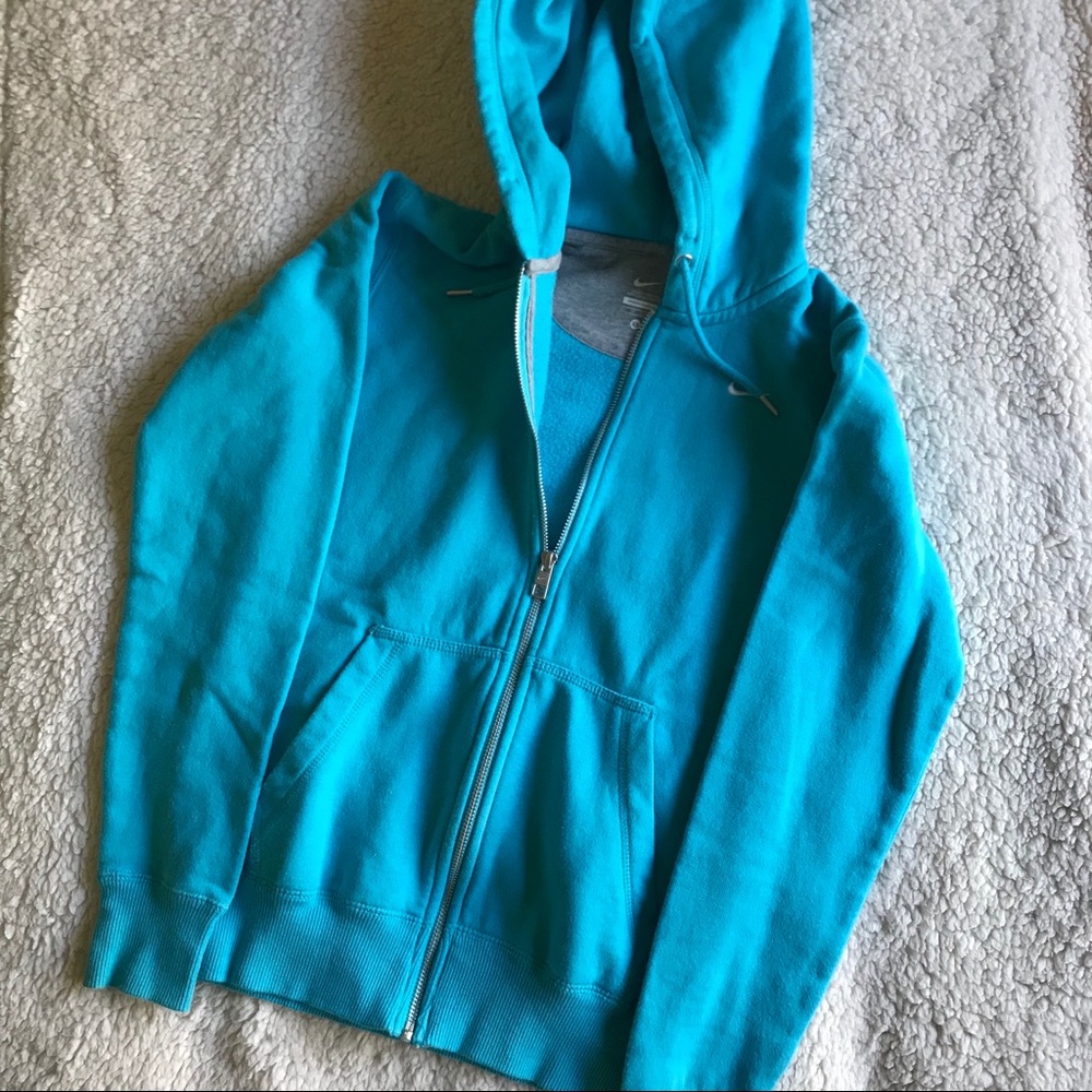 Blue Nike Zip-up Hoodie